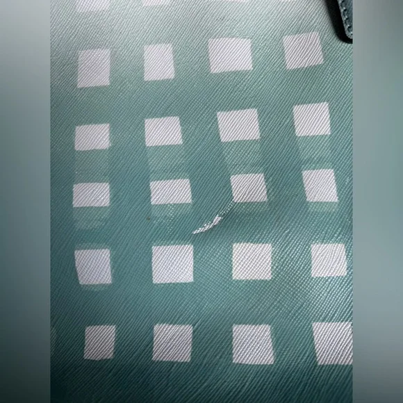 Coach Madison East/West Tote in Gingham Saffiano Leather - Picture 9 of 10